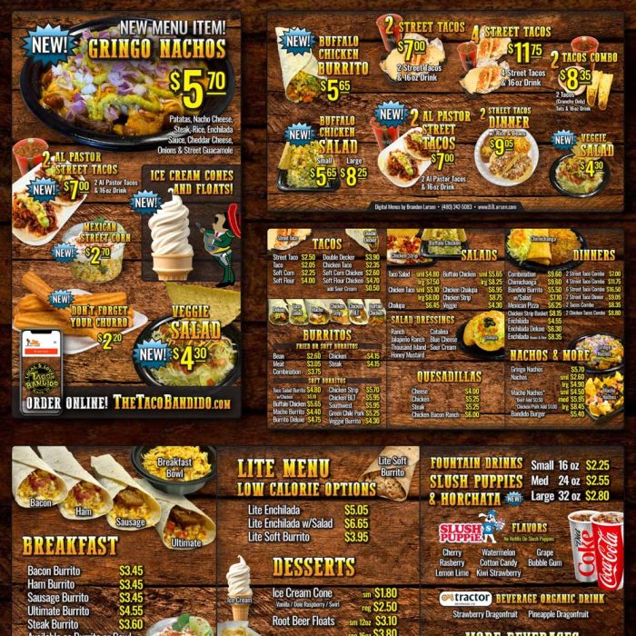 Digital Menu Boards for Restaurants