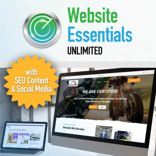 Website Essentials Unlimited Plan with SEO Content & Social Media